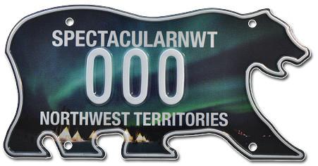 Northwest Territories Aurora Licence Plate